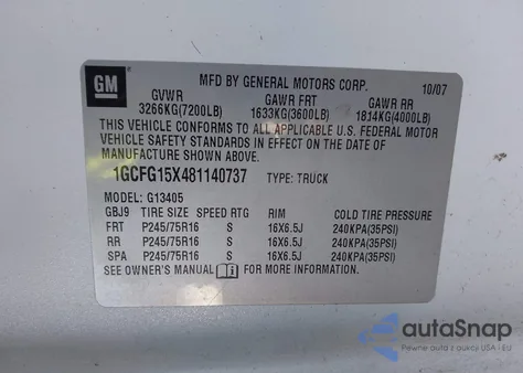 2008 Chevrolet Express Work Van from USA, damaged, VIN 1GCFG15X481140737